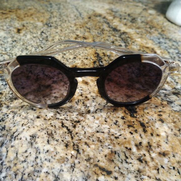 Jimmy Fairly The Hometown Sunglasses Round Gray Lenses Two Tone Frame P119-BCKL - Picture 8 of 12